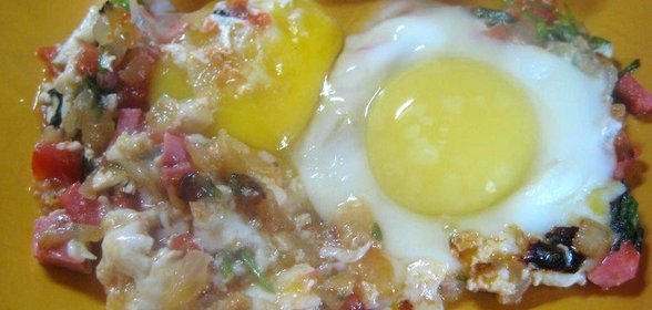 Яичница сытная