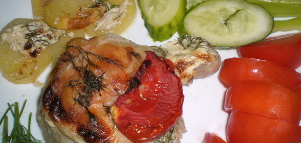Курочка под сливками