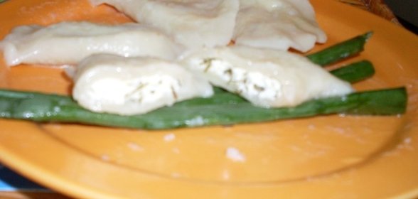 Вареники с творогом и зеленым луком