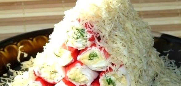 Крабовые рулетики с сыром