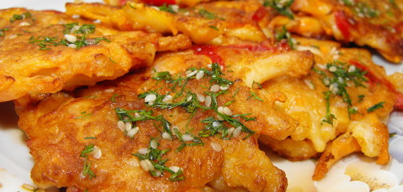 Оладьи по-корейски