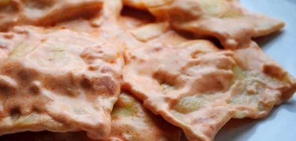 Равиоли в сливочном соусе