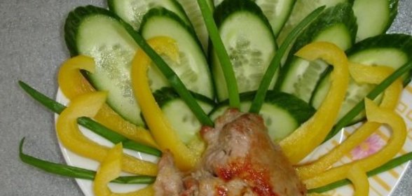 Свинина жареная с чесноком