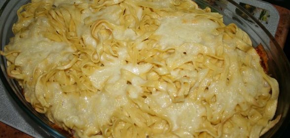 тальятелле с моцареллой и прошутто