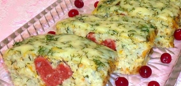Капустная запеканка с салями Признание в любви