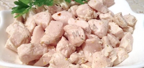 Заварная куриная грудка в молоке