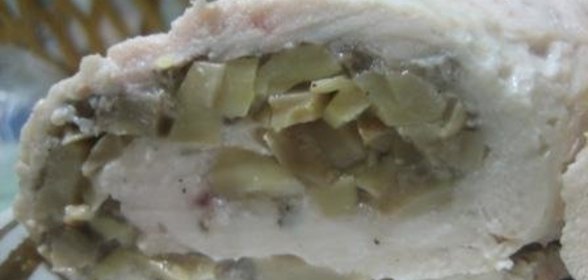 Рулетики из курицы с грибами