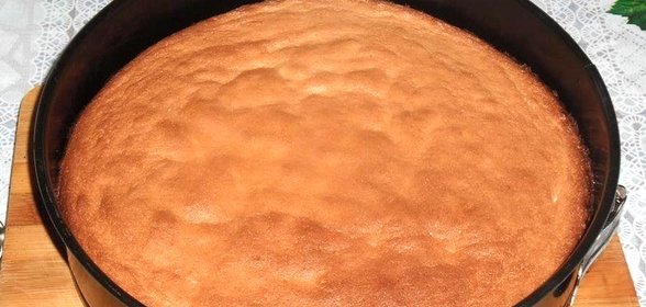 Бисквит из 4 яиц