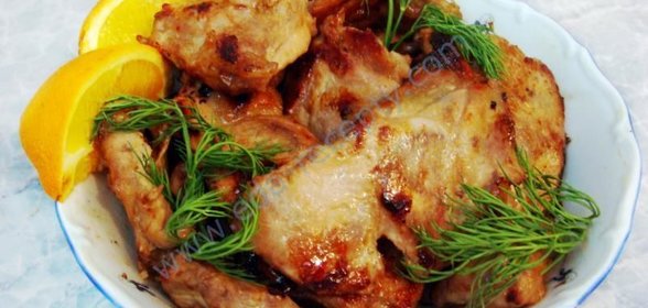 Свиные ребрышки в духовке в горчично-медовом соусе