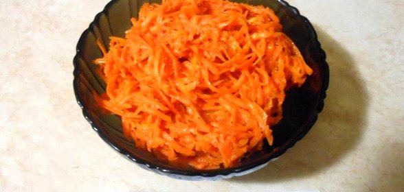 морковь по-корейски с чесноком