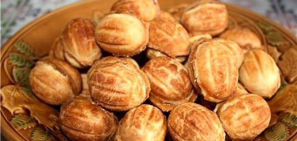 Печенье Орешки со сгущенкой