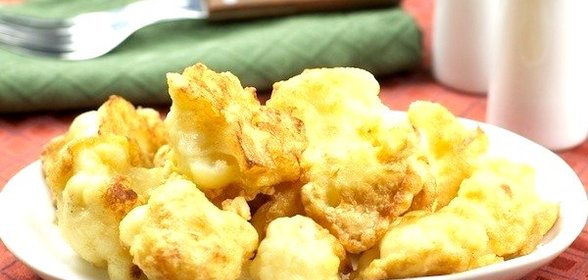 Цветная капуста в кляре в мультиварке