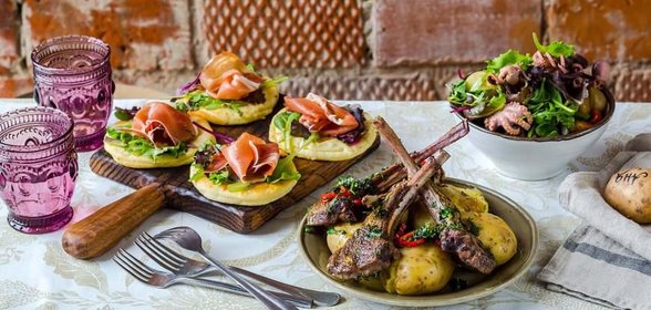 Cалат из осьминогов с картофелем