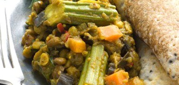 Мускатная тыква с чечевицей