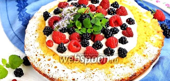 Бисквит на сковороде