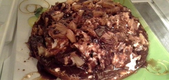 Сметанный торт с ананасами