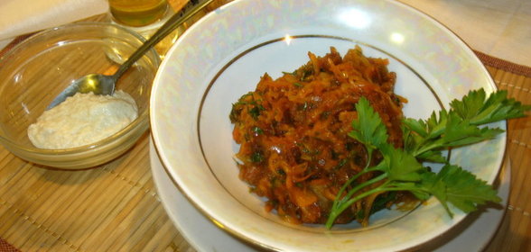 Капуста с беконом по-холостяцки