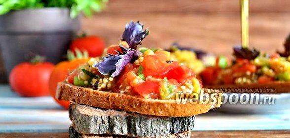 Гренки с овощами