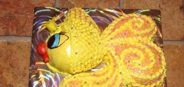 Торт Золотая рыбка