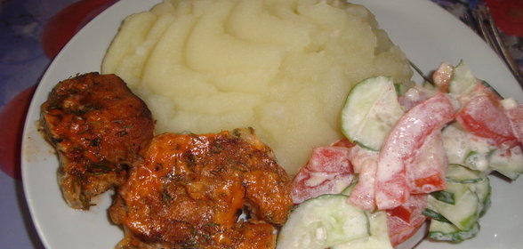 Минтай запеченный