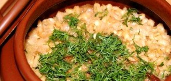 Каша с мясом в горшочке