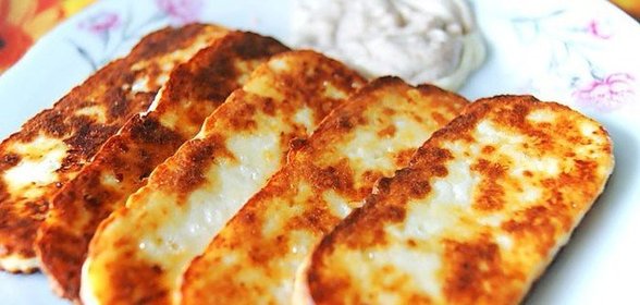 Жареный адыгейский сыр