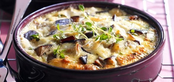 Запеканка с баклажанами