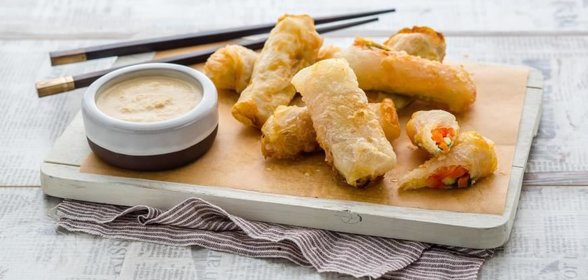 Индонезийские роллы с овощами