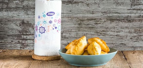 Жареные пирожки с картофелем и зеленью