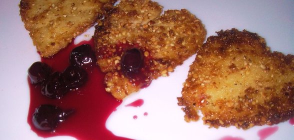 Манные гренки с миндалем