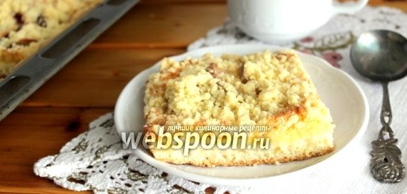 Сливово-грушевый пирог