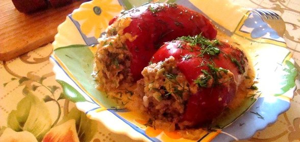 Фаршированные перцы по-домашнему