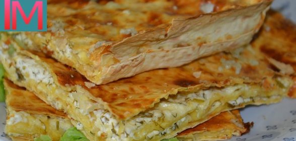 Ленивые хачапури с творогом и чесноком