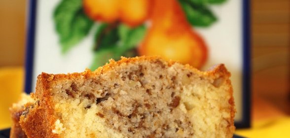 Грушево-ореховый кекс с коньяком