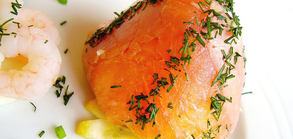 Мешочки из лосося