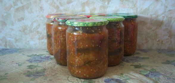 Баклажаны в остром соусе