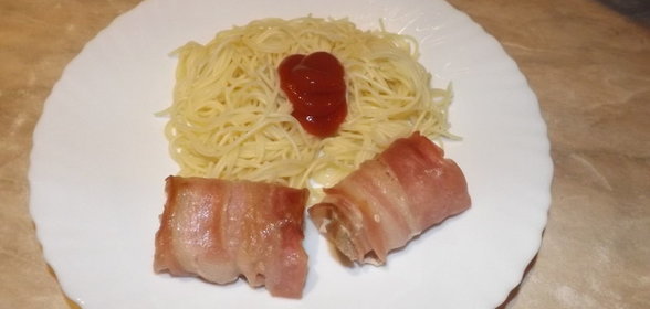 Филе индейки в беконе