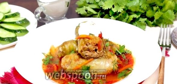 Голубцы из молодой капусты с булгуром