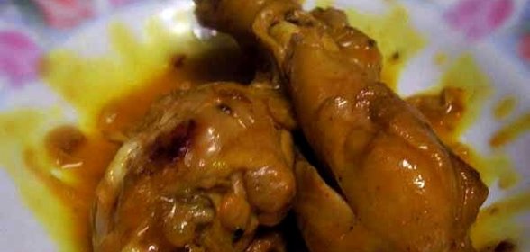 Курица с подливкой в духовке