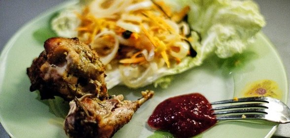 Кролик на гриле