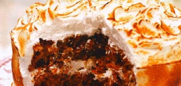 Морковный торт с белковым кремом