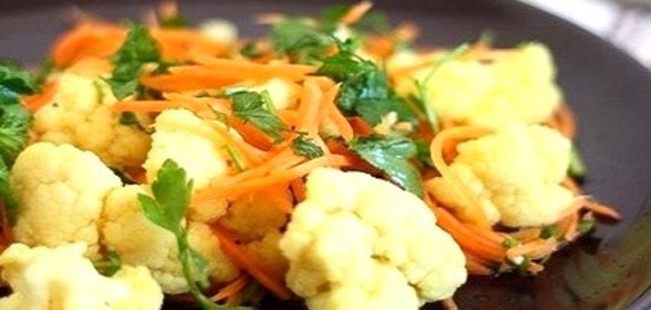 Маринованная цветная капуста по-корейски