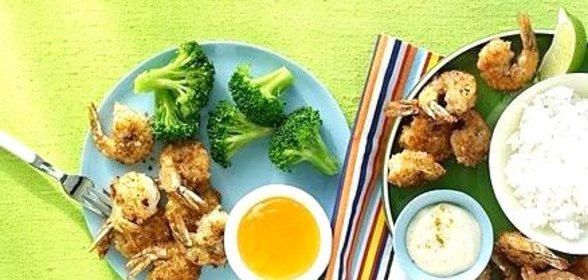 Креветки с кокосом