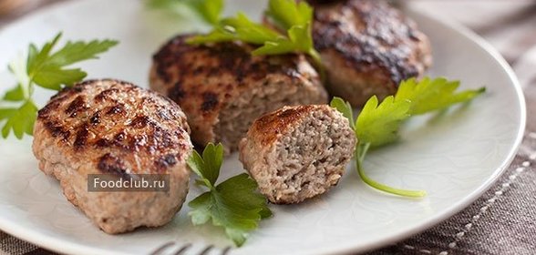 Котлеты из курицы и говядины