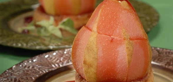 Груши, фаршированные сыром