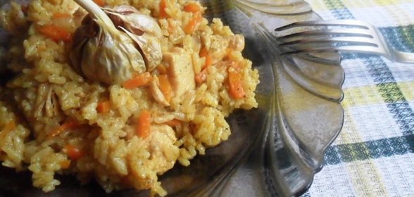 Диетический плов с куриной грудкой