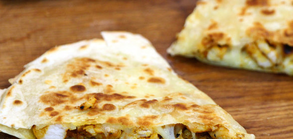 Кесадилья с курицей. Видео