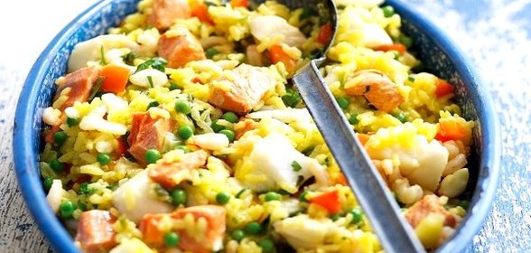 Паэлья с рыбой