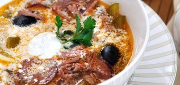 Эстонский суп из малосольной свинины с квашеной капустой и крупой «Капсад мульги»