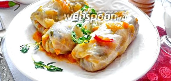 Постные голубцы с гречкой и грибами